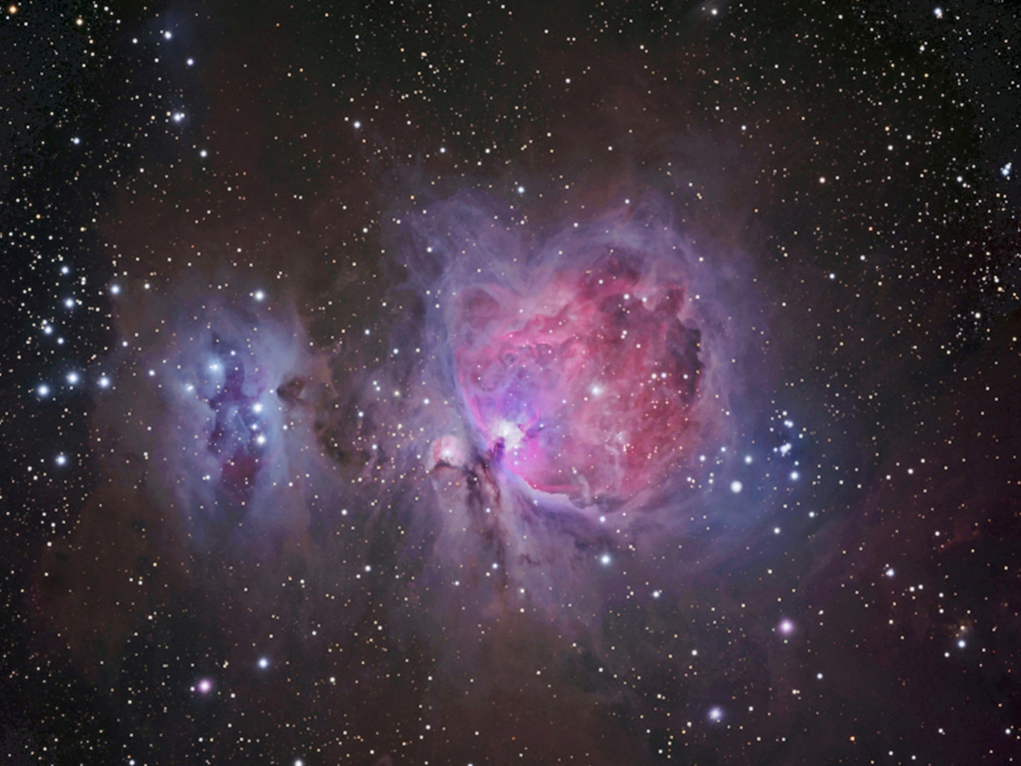 Orion Nebula in RGB (my first astro edit) | Telescope Live